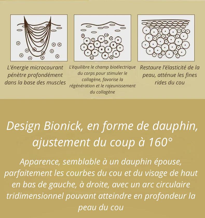 Appareil lifting 3-en-1 : raffermit, dégonfle et réduit le double menton