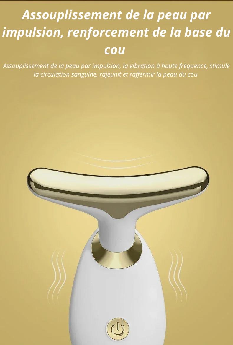 Appareil lifting 3-en-1 : raffermit, dégonfle et réduit le double menton
