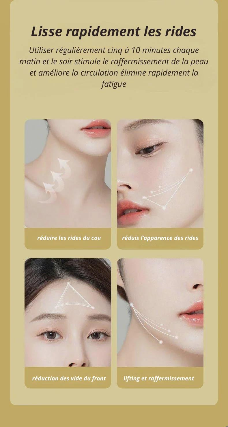 Appareil lifting 3-en-1 : raffermit, dégonfle et réduit le double menton