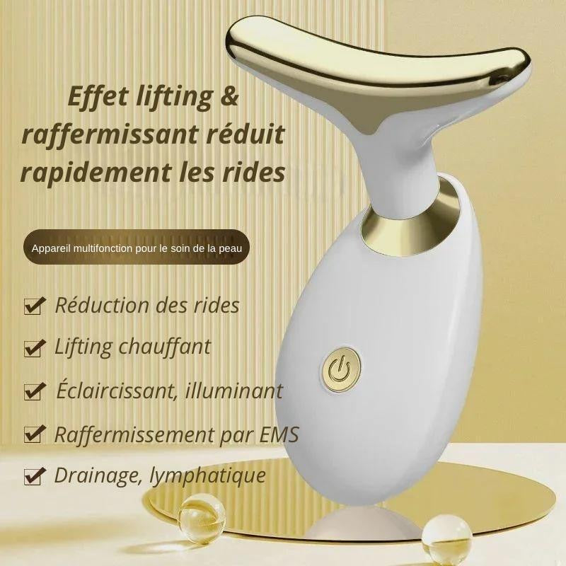 Appareil lifting 3-en-1 : raffermit, dégonfle et réduit le double menton